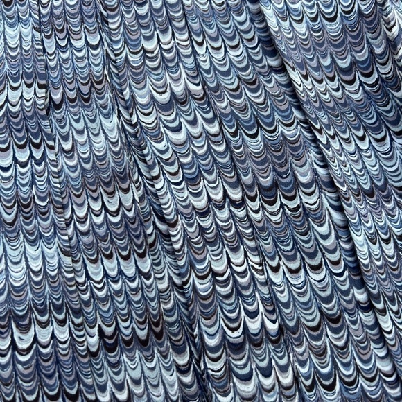 Tory Burch multicolor grey white neutral patterned pleated silk mini skirt Sz 0 - Picture 5 of 7